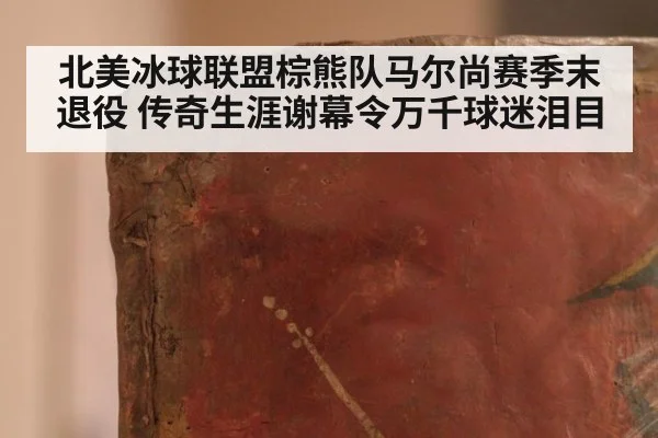 北美冰球联盟棕熊队马尔尚赛季末退役 传奇生涯谢幕令万千球迷泪目